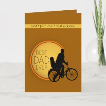 Best Dad Bike Ride Card by Spice at Zazzle