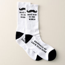 Best dad black mustache Father's Day gift sport Socks Best dad black mustache Father's Day gift sport Socks