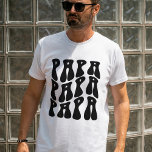 Best Dad Black Wavy Papa Father's Day T-Shirt<br><div class="desc">Get your Dad something he'll love this Father's Day! Surprise him with the Black Groovy Papa Retro T-Shirt, and make him look as cool as your own dad. This funny and stylish T-shirt saying "PAPA" is perfect for a night out or just hanging around the house. Your dad will love...</div>