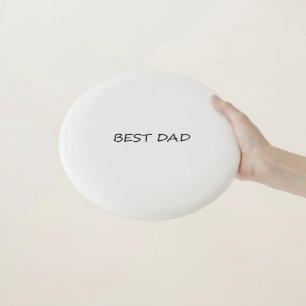 Best Dad black & white modern typography cool Wham-O Frisbee