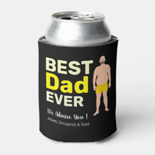 Best Dad Bud Ever – 4 Photos & Personal Names Can Cooler