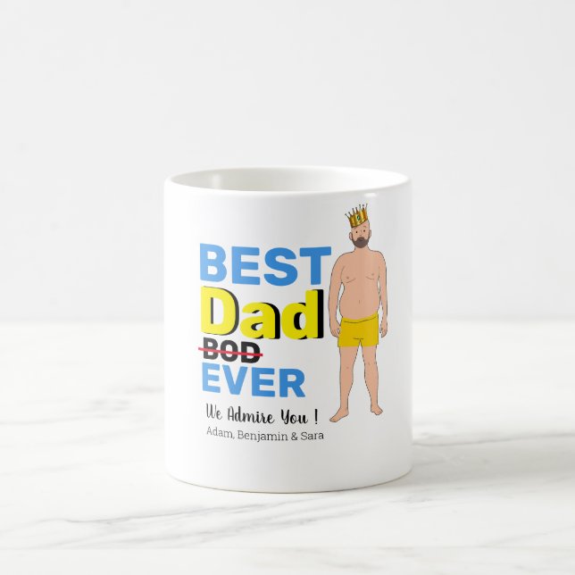 Best Dad Bud Ever Mug – Personalized Name Gift (Center)