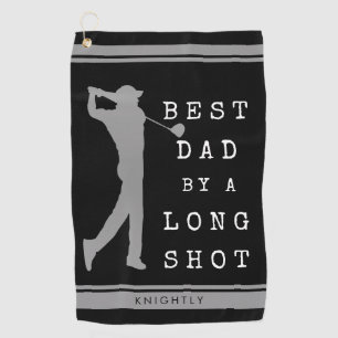 BEST DAD BY A LONG SHOT Personalized Golf Towel