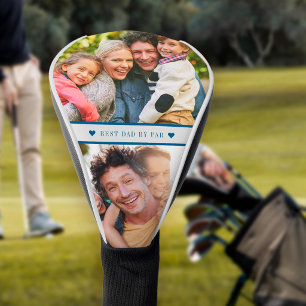 Best dad by par 2 photo father personalized golf head cover