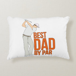 Best Dad By Par Accent Pillow