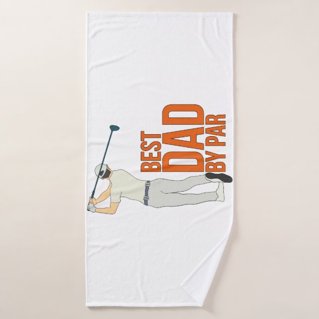 Best Dad By Par Bath Towel (Bath Towel)