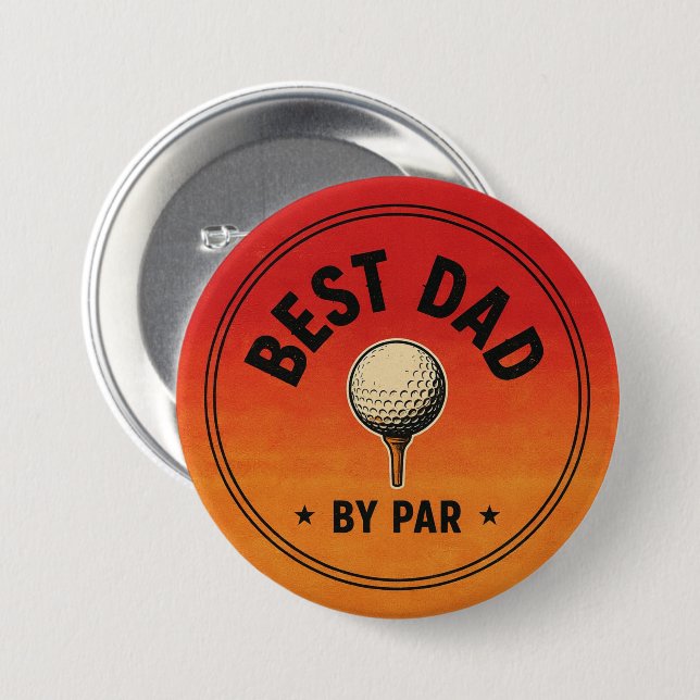 Best Dad by Par Button (Front & Back)