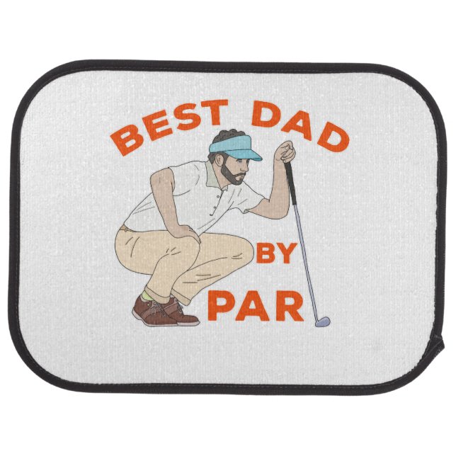 Best Dad By Par Car Floor Mat (Rear)