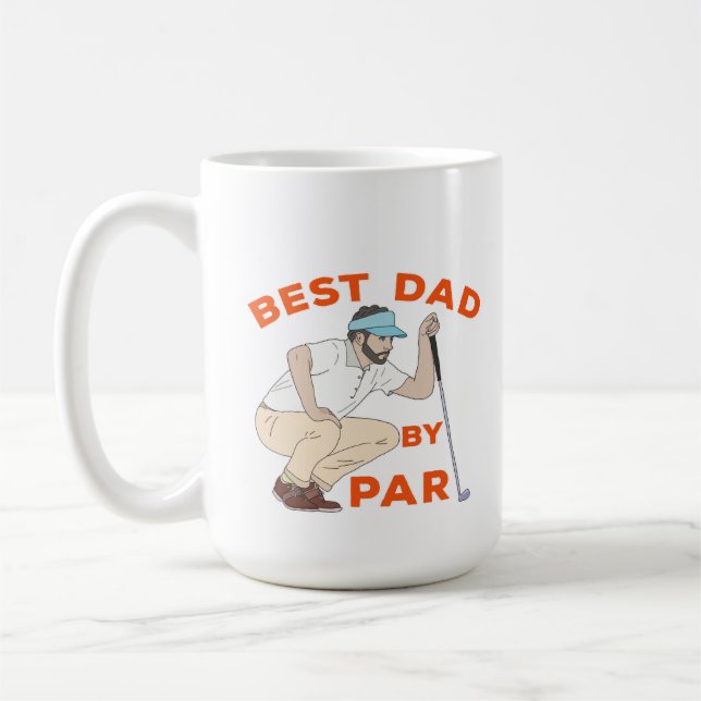 Best Dad By Par Coffee Mug (Left)