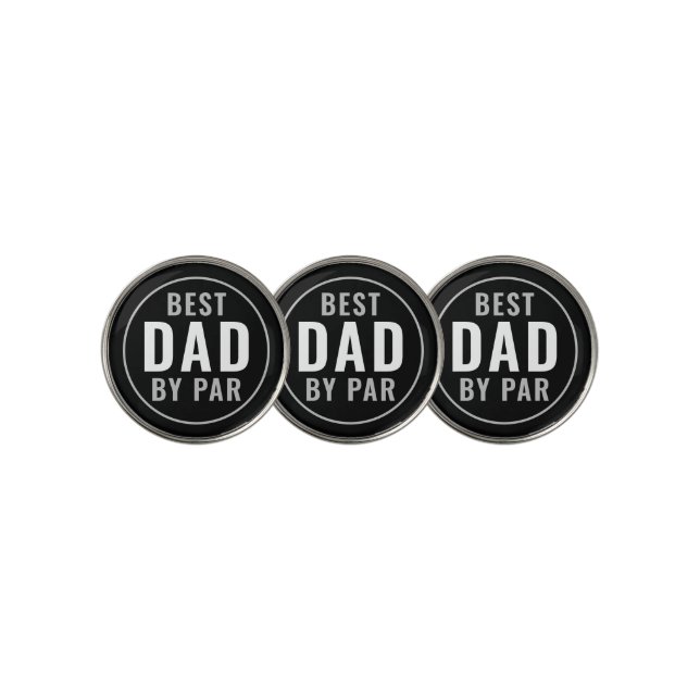 Best Dad By Par Cool Golf Ball Marker (3 Up)