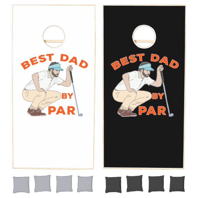Best Dad By Par Cornhole Set (Set)