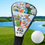 BEST DAD BY PAR Custom 4 Photo Collage Golf Head Cover