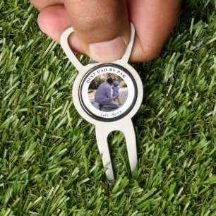 Best Dad By Par Custom Photo Divot Tool