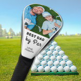 Best Grandpa By Par Custom Photo Fathers Day Golf Head Cover