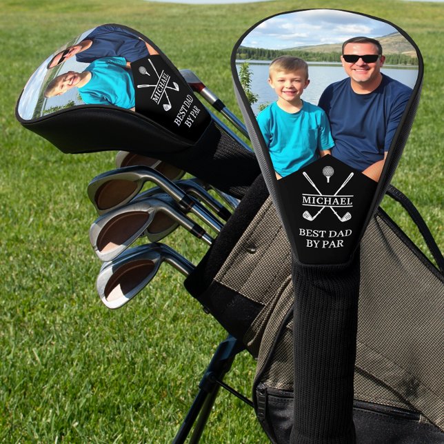 Best Dad By Par Custom Photo Golf Head Cover (Creator Uploaded)