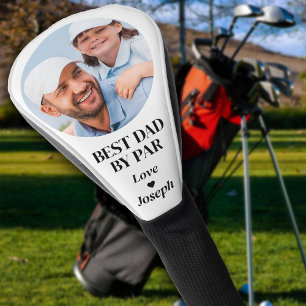 Best Dad By Par Custom Photo Golf Lover Gift  Head Cover