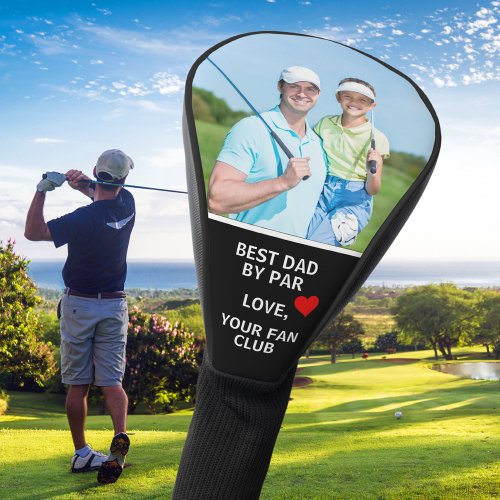Best Dad By Par Custom Photo Personalized Golf Head Cover