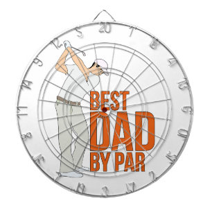 Best Dad By Par Dart Board