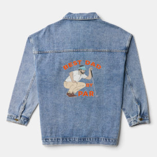 Best Dad By Par Denim Jacket
