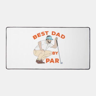 Best Dad By Par Desk Mat