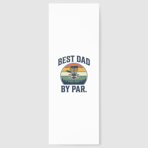 Best Dad By Par Disc Golf Vintage Sunset Design_1 Bookmarks