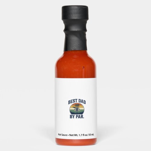 Best Dad By Par Disc Golf Vintage Sunset Design_1 Hot Sauces