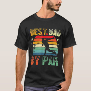 Best Dad By Par Disk Golf  Golfer Golfing Frisbee T-Shirt