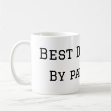 Best dad by par dog pet photo modern simple. 