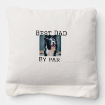 Best dad by par dog pet photo modern simple. 