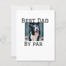 Best dad by par dog pet photo modern simple.