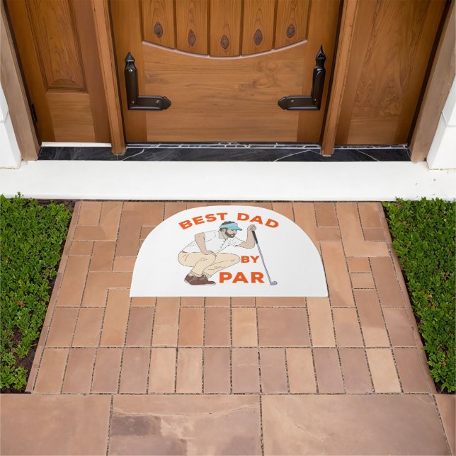 Best Dad By Par Doormat (Outdoor)