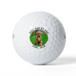 Best Dad By Par - Fathers Day Golf Dog Dad Photo Golf Balls Best Dad By Par - Fathers Day Golf Dog Dad Photo Golf Balls