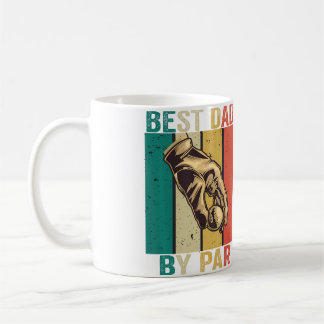 Best Dad By Par Father'S Day Golf Player Reto Vint Coffee Mug
