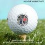 Best Dad By Par - Fathers Day Golfer Custom Photo Golf Balls