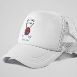 Best Dad By Par Fathers Day Golfing Bug Custom Trucker Hat<br><div class="desc">Golfing Bug Cute golf dad birthday,  Father's Day gift for a golfer. Add a year by clicking the "Personalize" button</div>