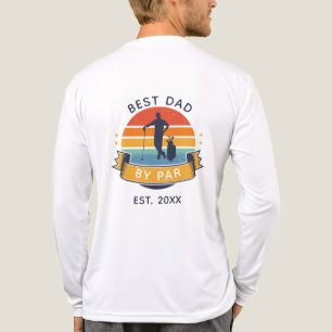 Best Dad By Par Fathers Day Golfing Gag Tri-Blend Shirt