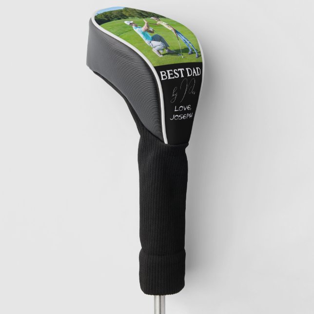  Best Dad by Par Father's Day Personalized Gift Golf Head Cover (Angled)