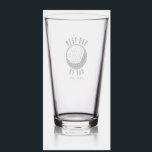 Best Dad By Par Fathers Day Swag Custom Pint Glass<br><div class="desc">Hit the green for your next round with friends or team as the best dad and golfer among your peers knowing you'll get to the club house in time to down a glass or two of your favorite beer in your favorite glass. Great golfing dad gift.</div>