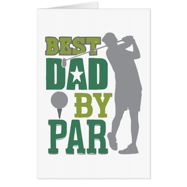 Best Dad By Par Funny Father's Day Card (Front)