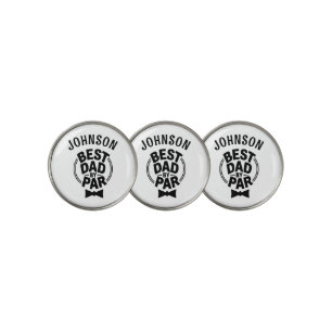 Best Dad by Par Funny Fathers day gift for dad Golf Ball Marker