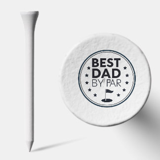 Best Dad By Par Golf Badge Design Golf Tees
