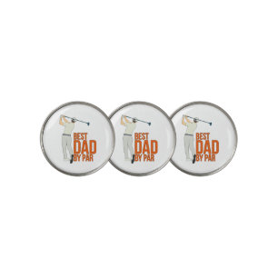 Best Dad By Par Golf Ball Marker