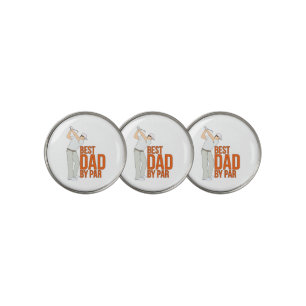 Best Dad By Par Golf Ball Marker