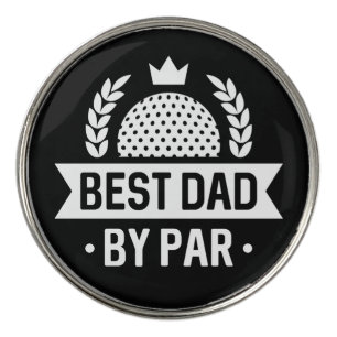 Best Dad By Par Golf Ball Marker
