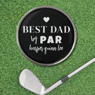 Best Dad By Par Golf Ball Marker