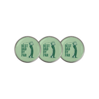 Best Dad by Par Golf Ball Marker