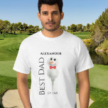 Best Dad by Par :Golf Ball Snowman with Red tie Sw T-Shirt<br><div class="desc">Best Dad by Par :Golf Ball Snowman with Red Bowtie,  Perfect gift for golfer  winter holiday Christmas Party shirt</div>