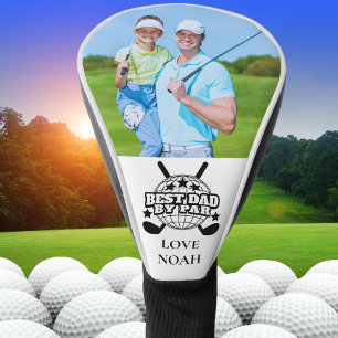 Best Dad By Par Golf Custom Photo Father's Day Head Cover