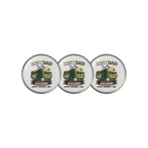 Best Dad By Par Golf Dad Funny Ball Marker