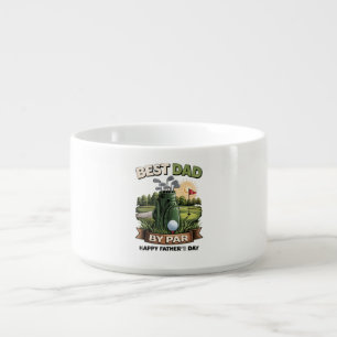 Best Dad By Par Golf Dad Funny Bowl
